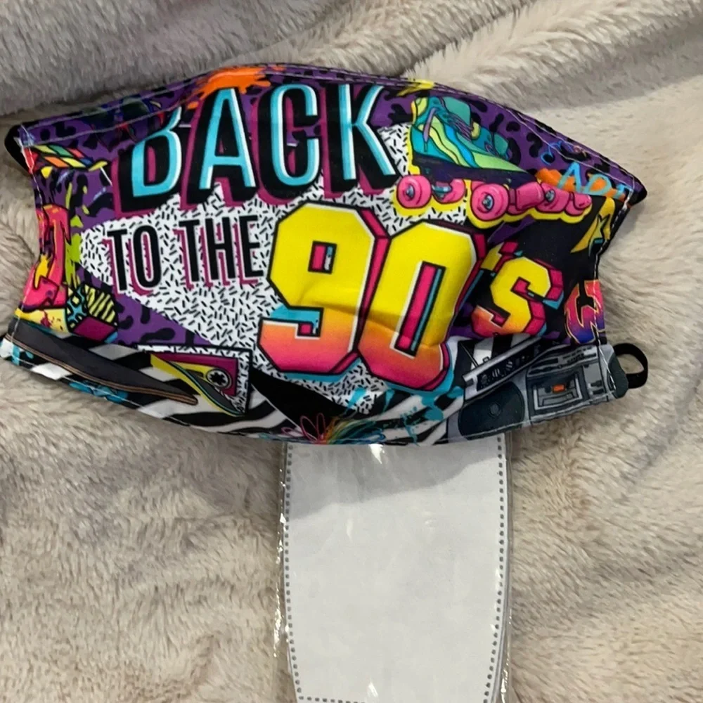 New Back to the 90’s face mask